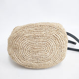 VIOLAd'ORO ラフィア カゴバッグ 2way かごバッグ ベージュ ブラック レディース ヴィオラドーロ【中古】6-0214M◎