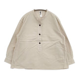 MHL. SOFT HOPSACK SHIRT 595-2253510 定価26400円 サイズ2 プルオーバー 長袖シャツ 22AW ベージュ レディース エムエイチエル【中古】6-0225M♪