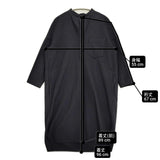MACPHEE 12-06-55-06335 サイズ36 ウール混 スキッパー バンドカラーシャツドレス ワンピース ネイビー レディース マカフィー【中古】6-0126T♪
