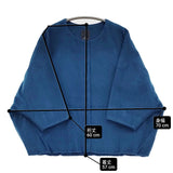 mina perhonen largo pa2202 サイズ36 カシミヤ ノーカラージャケット ブルー レディース ミナペルホネン【中古】6-0118T♪