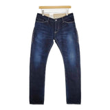 mina perhonen 未使用品 always スリムデニムパンツ 定価36000円 qs4238 サイズ40 デニムパンツ ネイビー レディース ミナペルホネン【中古】6-0418G∞