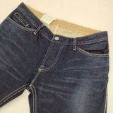 mina perhonen 未使用品 always スリムデニムパンツ 定価36000円 qs4238 サイズ40 デニムパンツ ネイビー レディース ミナペルホネン【中古】6-0418G∞
