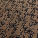 mina perhonen count 刺繍 qa8423 半袖 サイズ38 ウールアンゴラ セーター ニット ブラウン ネイビー レディース ミナペルホネン【中古】6-0118T♪