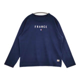 快晴堂 FRANCE サイズ3+ 長袖Ｔシャツ カットソー ロンＴ ネイビー レディース 快晴堂【中古】6-0225M♪