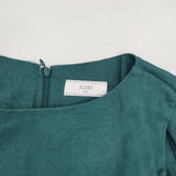 SLOBE IENA リネンタックノースリーブワンピース 定価13200円 ワンピース グリーン レディース スローブイエナ【中古】6-0621S∞