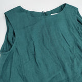 SLOBE IENA リネンタックノースリーブワンピース 定価13200円 ワンピース グリーン レディース スローブイエナ【中古】6-0621S∞