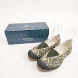 mina perhonen/MOONSTAR 新品 skyful 24cm 定価17600円 スリッポン グリーン レディース ミナペルホネン/ムーンスター【中古】6-0112G◎