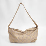 mina perhonen tambourine コットンリネン ボディバッグ ショルダーバッグ ベージュ レディース ミナペルホネン【中古】6-0114G◎