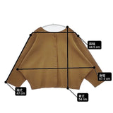 me ISSEY MIYAKE MI02KO612 ドルマンズリーブ プリーツ ノーカラージャケット ブラウン レディース ミー イッセイミヤケ【中古】6-0513M∞