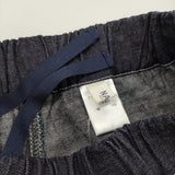 NARU 定番 ノッポパンツ ムラデニム ワイドパンツ インディゴ サイズ1 イージー デニムパンツ ネイビー レディース ナル【中古】6-0106G♪