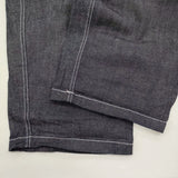 NARU 定番 ノッポパンツ ムラデニム ワイドパンツ インディゴ サイズ1 イージー デニムパンツ ネイビー レディース ナル【中古】6-0106G♪