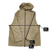 HARROW TOWN STORES ライトウェイトコットンオーバーダイフーデッドコート ポーランド製 42 定価51700円 ジャケット ベージュ レディース ハロウタウンストアズ【中古】6-0109M♪