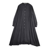 mizuiro-ind バンドカラーシャツワンピ ワンピース ブラック レディース ミズイロインド【中古】6-0225M♪