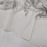 dosa シルク ボタニカルプリント 羽織り アメリカ製 サイズ1 ワンピース ホワイト レディース ドーサ【中古】6-0225M♪