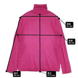 45R/45rpm 超ガーゼ タートルネック サイズ1 コットン セーター ニット ピンク レディース フォーティーファイブアールピーエム【中古】6-0225M♪