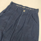 45R/45rpm ゴマデニムの908ペインター 定価27500円 サイズ1 ワイド パンツ ネイビー レディース フォーティーファイブアールピーエム【中古】6-0225G♪