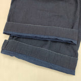 45R/45rpm ゴマデニムの908ペインター 定価27500円 サイズ1 ワイド パンツ ネイビー レディース フォーティーファイブアールピーエム【中古】6-0225G♪