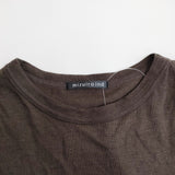 mizuiro-ind ワイドカットソー ウールアクリル ニット ブラウン レディース ミズイロインド【中古】6-0118T♪