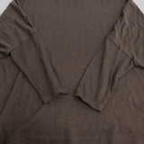 mizuiro-ind ワイドカットソー ウールアクリル ニット ブラウン レディース ミズイロインド【中古】6-0118T♪