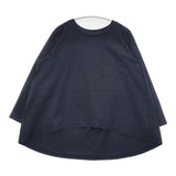 mizuiro-ind コットン フレア 長袖Ｔシャツ カットソー ロンＴ ネイビー レディース ミズイロインド【中古】6-0502M∞