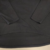 mizuiro-ind コットン フレア 長袖Ｔシャツ カットソー ロンＴ ネイビー レディース ミズイロインド【中古】6-0502M∞