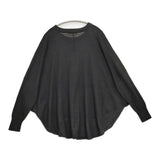mizuiro-ind ウール混 コクーンワイド セーター ニット ブラック レディース ミズイロインド【中古】6-0118T♪