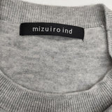 mizuiro-ind コクーンワイドプルオーバー 4-22879704 ノースリーブ セーター ニット グレー レディース ミズイロインド【中古】6-0801T∞