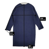 COMPTOIR DES COTONNIERS GUISLAINE サイズ9 Vネック ウール混 ニット ワンピース ネイビー レディース コントワーデコトニエ【中古】6-0118T♪