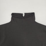 qualite コットンストレッチノースリーブニット 定価16400円 セーター ニット チャコールグレー レディース カリテ【中古】6-0621S∞