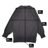 qualite 32440041002 コットンストレッチカーディガン 定価19800円 カーディガン チャコールグレー レディース カリテ【中古】6-0513M∞