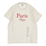 LOURDES/FRUIT OF THE LOOM Parisプリント ロゴ 半袖Ｔシャツ カットソー ベージュ レディース ルルド/フルーツオブザルーム【中古】6-0621S∞