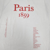LOURDES/FRUIT OF THE LOOM Parisプリント ロゴ 半袖Ｔシャツ カットソー ベージュ レディース ルルド/フルーツオブザルーム【中古】6-0621S∞