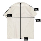 LOURDES/FRUIT OF THE LOOM Parisプリント ロゴ 半袖Ｔシャツ カットソー ベージュ レディース ルルド/フルーツオブザルーム【中古】6-0621S∞
