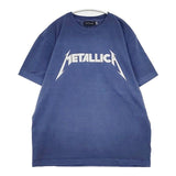 GOOD ROCK SPEED METALLICA 顔料染め 半袖Ｔシャツ カットソー ブルー レディース グッドロックスピード【中古】6-0621S∞
