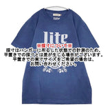 GOOD ROCK SPEED Miller LITE コットン 顔料染め 半袖Ｔシャツ カットソー ブルー レディース グッドロックスピード【中古】6-0621S∞