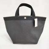 Herve Chapelier 新品 707GP リュクス舟型トートM ノワール×ノワール 定価118800円 トートバッグ ブラック レディース エルベ・シャプリエ【中古】6-0109G♪