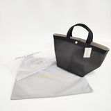Herve Chapelier 新品 707GP リュクス舟型トートM ノワール×ノワール 定価118800円 トートバッグ ブラック レディース エルベ・シャプリエ【中古】6-0109G♪