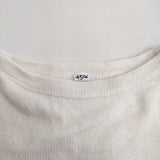 45R/45rpm コットンウール紡の馬Ｔシャツ 定価26400円 セーター ニット ホワイト レディース フォーティーファイブアールピーエム【中古】6-0126T♪