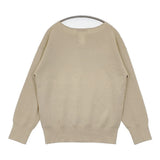 La TOTALITE キーネック アクリルウール セーター ニット ベージュ レディース ラトータリテ【中古】6-0126T♪