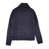 DRIESVERT ドリスヴェール 1584012 サイズ38 ウール アルパカ タートルネック セーター ニット ネイビー ブルー レディース【中古】6-0126T♪