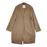 cloche 750-84011 サイズ02 レーヨン混 コート ノーカラージャケット ブラウン レディース クロシェ【中古】6-0126T♪