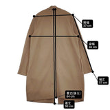 cloche 750-84011 サイズ02 レーヨン混 コート ノーカラージャケット ブラウン レディース クロシェ【中古】6-0126T♪