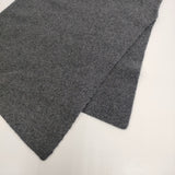 mizuiro-ind サイドスリットリブベスト 定価14960円 4-220096 アシンメトリー ニット ベスト グレー レディース ミズイロインド【中古】6-0109T♪