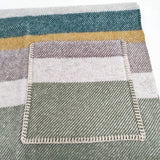 TWEEDMILL ポケットショール ウール ストール アイボリー グリーン レディース ツイードミル【中古】6-0114T◎