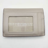 agnes b. パスケース キーリング付き 定価18700円 定期入れ レザー カードケース ベージュ レディース アニエスベー【中古】6-0221G∞