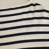 SAINT JAMES ピリアック ボーダー T3 半袖Ｔシャツ カットソー ホワイト ネイビー レディース セントジェームス【中古】6-0621S∞