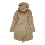 ZUCCa 2way ZU03FA985 サイズS モッズコート ベージュ レディース ズッカ【中古】6-0303M♪