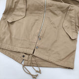 ZUCCa 2way ZU03FA985 サイズS モッズコート ベージュ レディース ズッカ【中古】6-0303M♪
