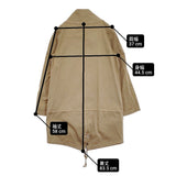 ZUCCa 2way ZU03FA985 サイズS モッズコート ベージュ レディース ズッカ【中古】6-0303M♪
