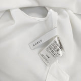 Spick and Span Noble フロントベンツノースリーブプルオーバー ブラウス シャツ ホワイト レディース スピック＆スパン ノーブル【中古】6-0621S∞